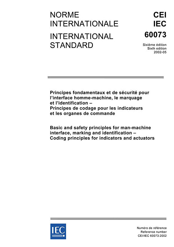Cover IEC 60073:2002